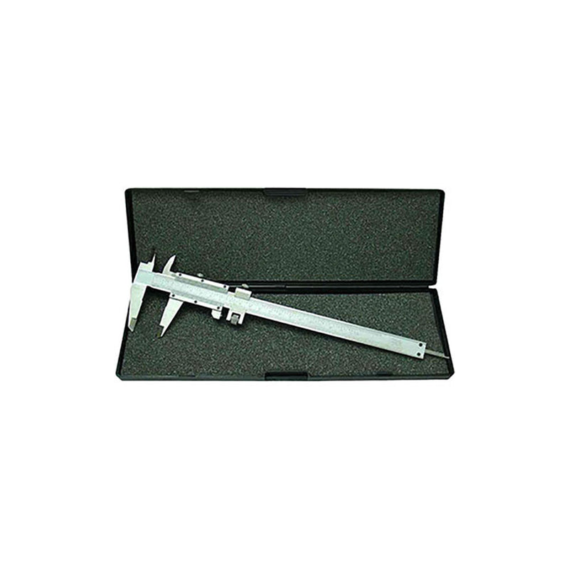 T&E Tools 200mm Vernier Caliper Stainless Steel Fine Adj