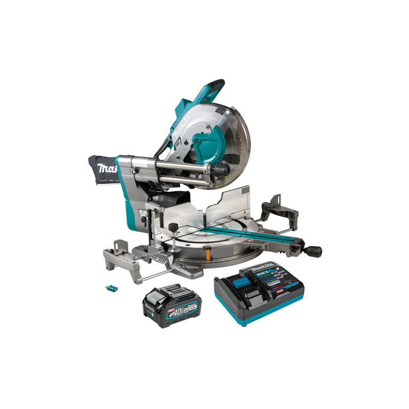 MAKITA 40Vmax XGT Brushless 305mm (12") Slide Compound Mitre Saw - KIT