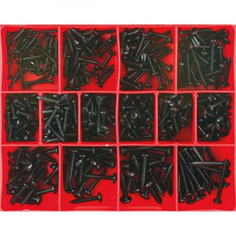 415Pc Black Self Tapping Screw Assortment