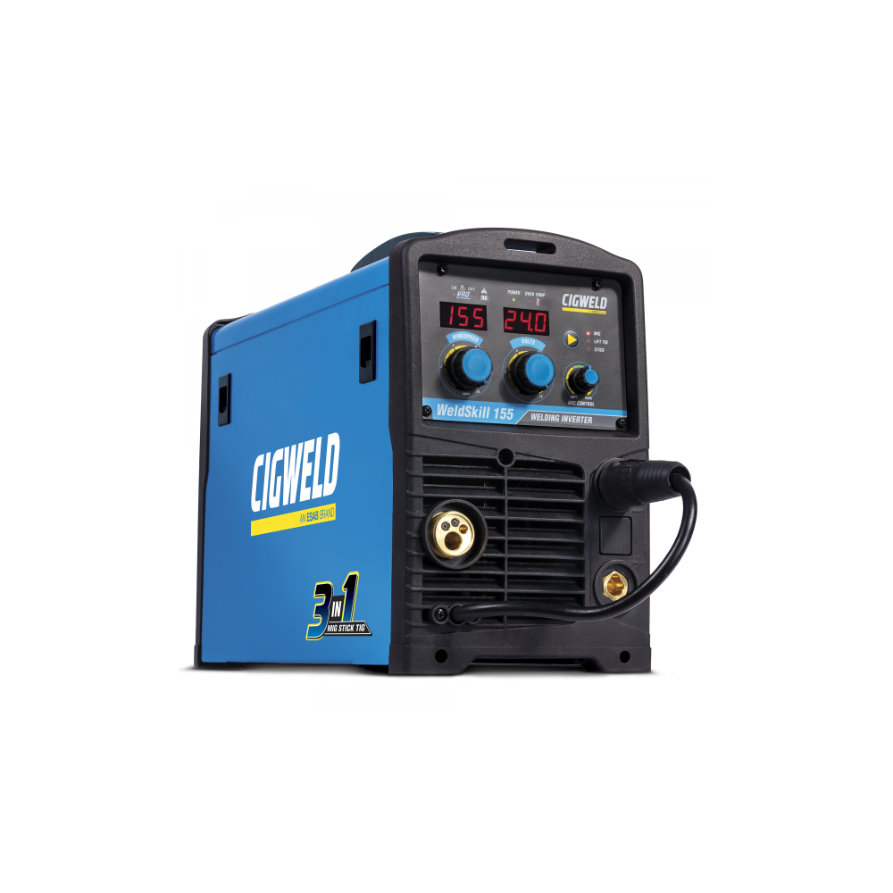 Cigweld WeldSkill 155 Multi Purpose Inverter Welder, 10amp - W1008155