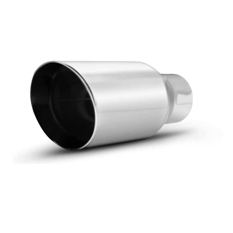 AFTERBURNER Exhaust Tip, Slant Rolled Inlet 2.5", Outlet 4", Overall Length 9"