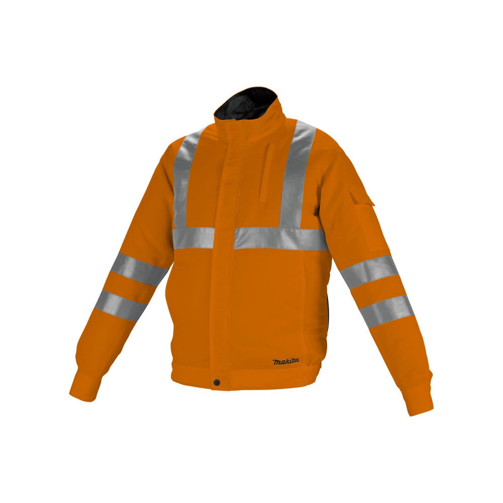 Makita 18V / 12V Brushless Hi-Vis Fan Jacket Orange "L"