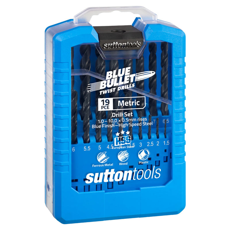 19 Piece Blue Bullet Jobber Drill Set