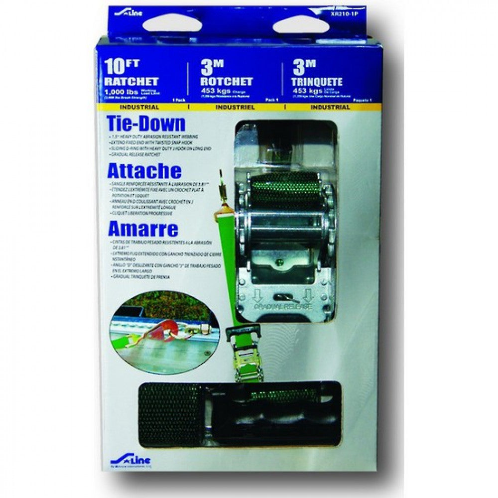 Ratchet 3M Snap/J Hooks Tie Down