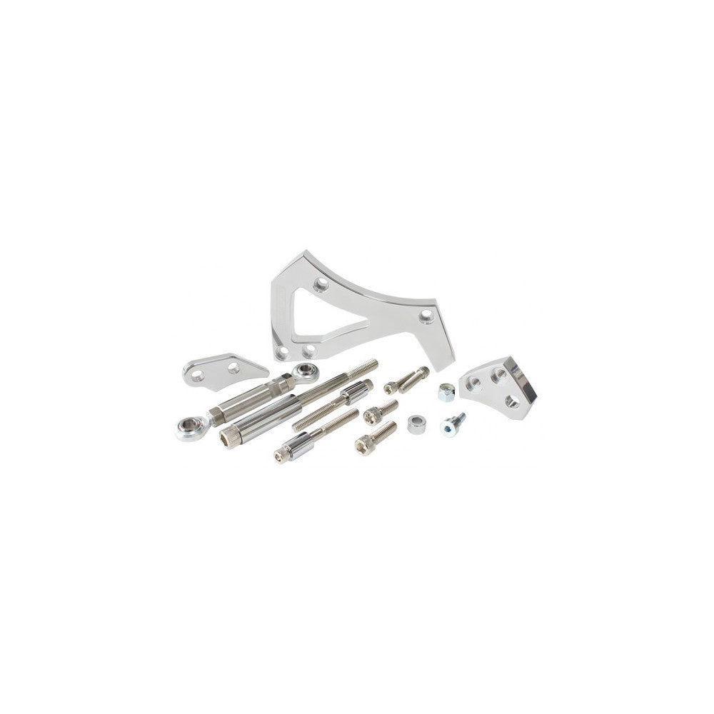 AEROFLOW Mid Mount Billet Aluminium Alternator Bracket - Ford 302-351C #64-4000