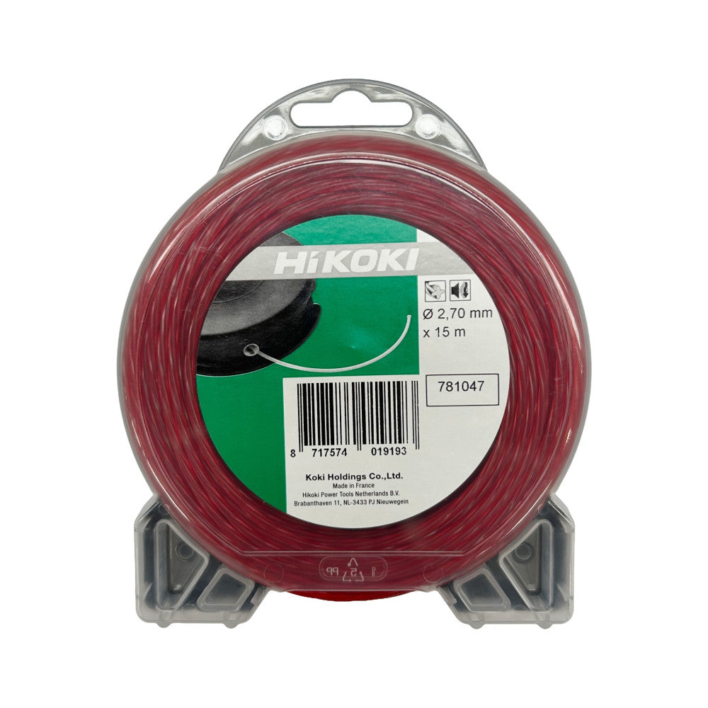 HiKOKI 15m Helicoidal Trimmer Line - 2.65mm Diameter