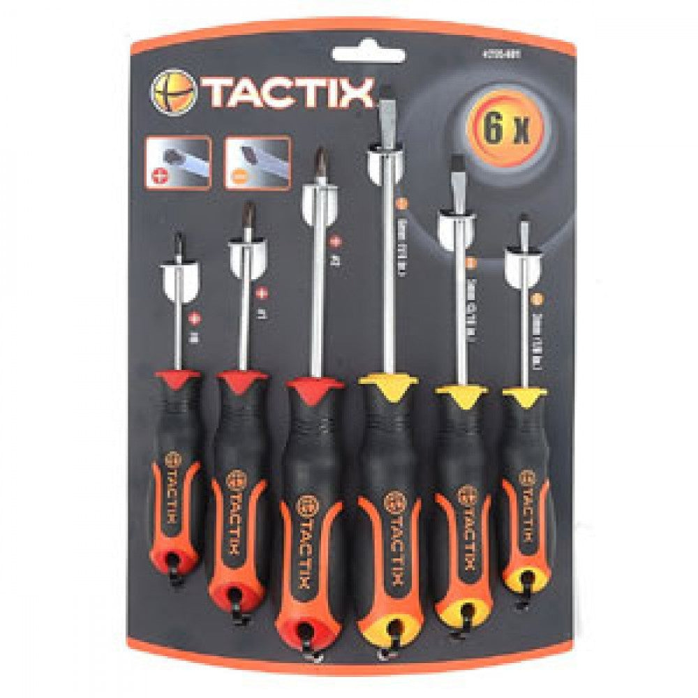 Tactix - Screwdriver 6Pc Set Slot & Ph