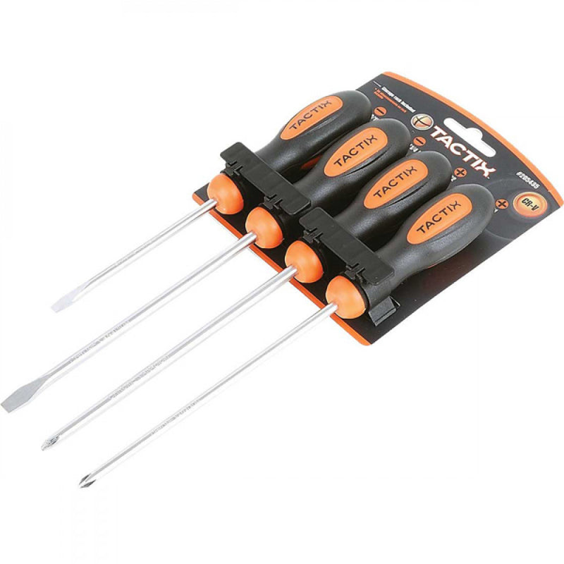 Tactix - 4Pc Screwdriver Set