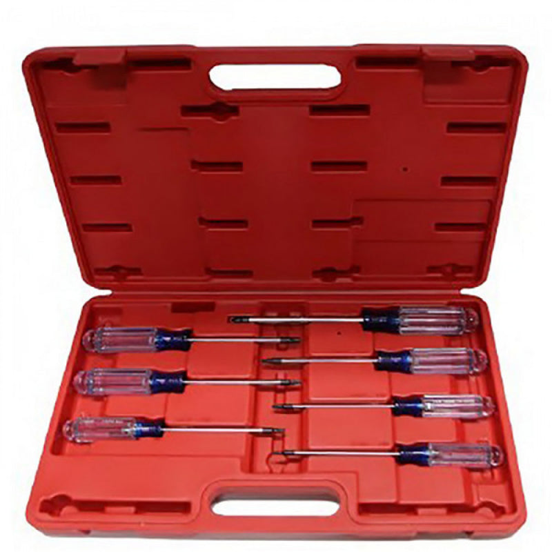 T&E Tools 7Pc Acetate Torx-R Screwdriver Set