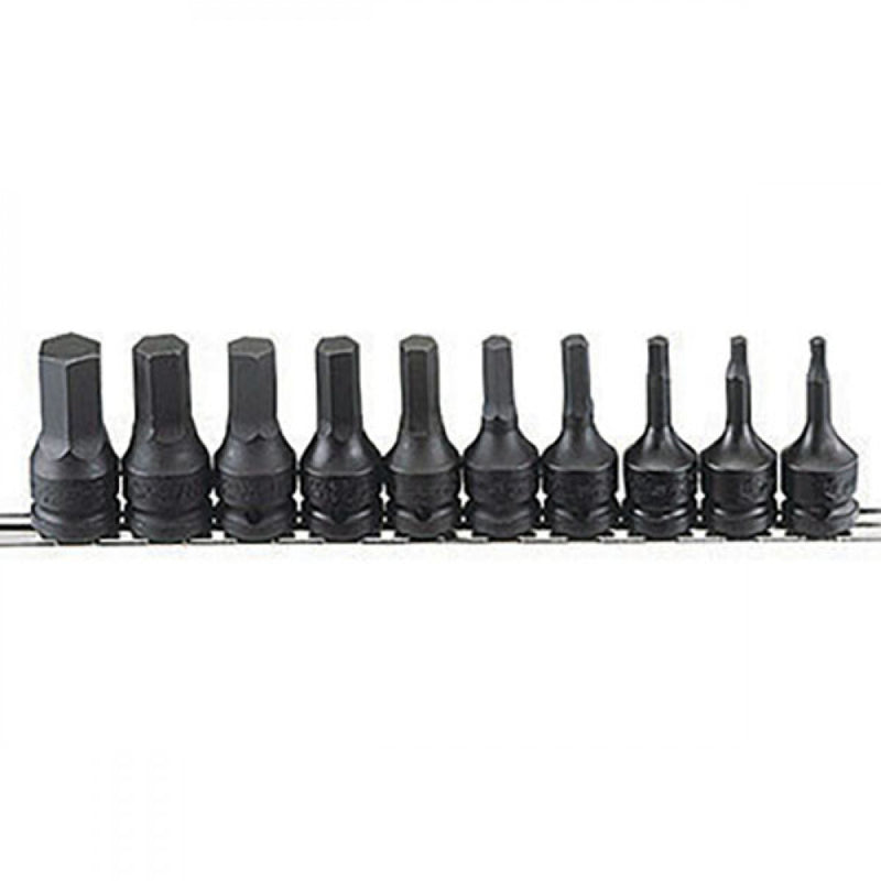 Genius 10Pc 1/2" Drive SAE Hex Head Driver Set