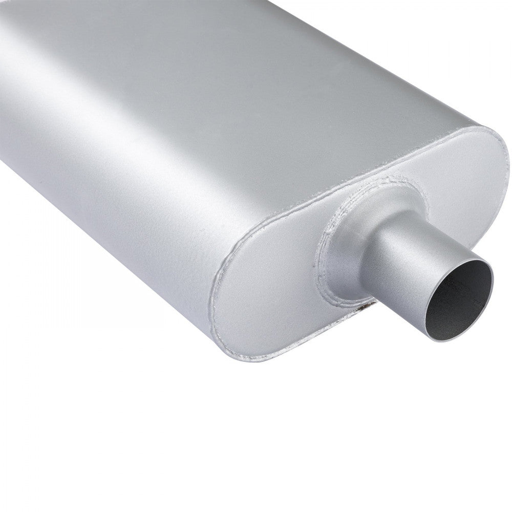 AFTERBURNER Universal Two Chamber 2.25inch Offset In-Offset Out Muffler#ABE42443