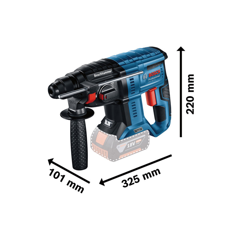 BOSCH Blue  18V Rotary Hammer Drill 1-2KG GBH 18V-21 Bare Tool 0611911100