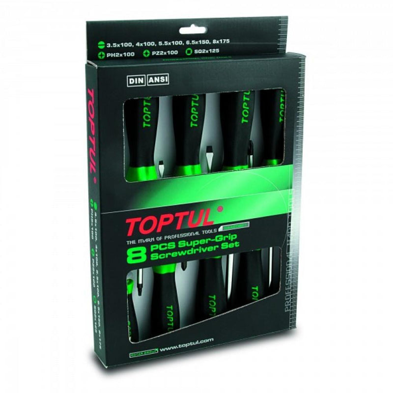 Toptul Screwdriver Set 8 Piece