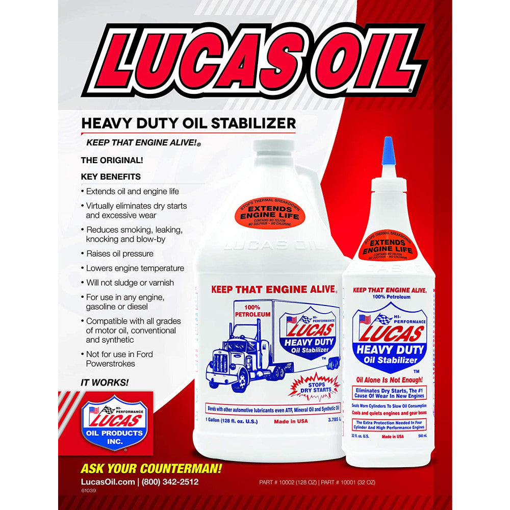 Lucas Oil Heavy Duty Oil Stabilizer - 1 Quart#10001