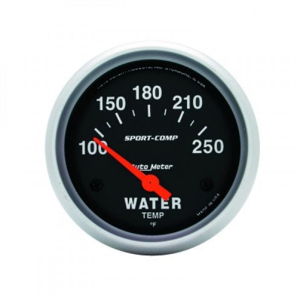 Autometer Sport-Comp Water Temp 100-250F Sse