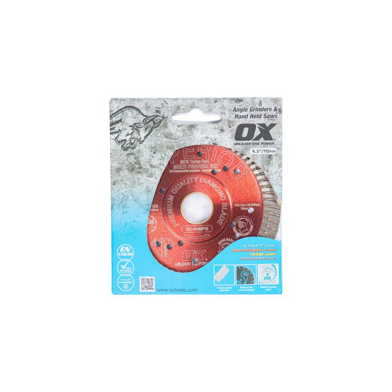 OX Professional MPS 4.5" Turbo Diamond Blade