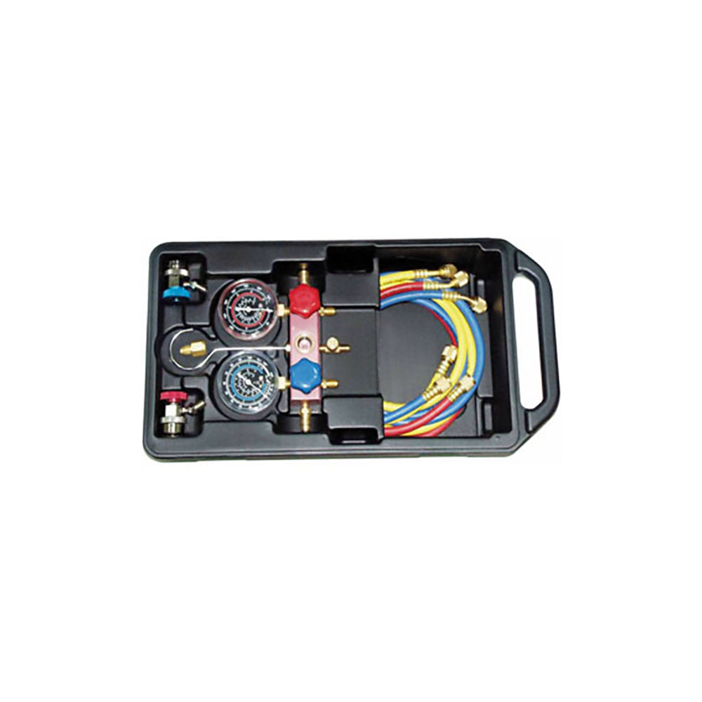 T&E Tools R12/R134a Air Conditioning Manifold And Gauge Set