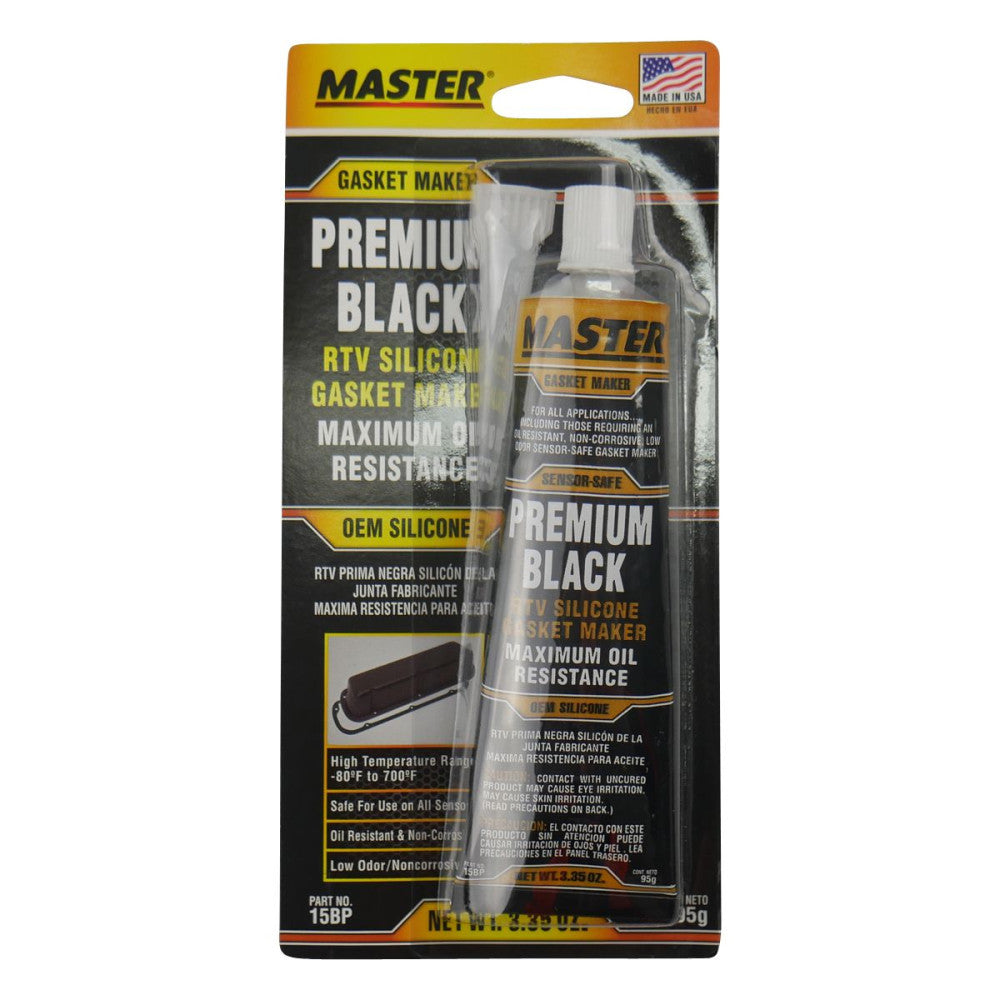 Master RTV Silicone Gasket Maker Black 85g Carded Each #MAST111