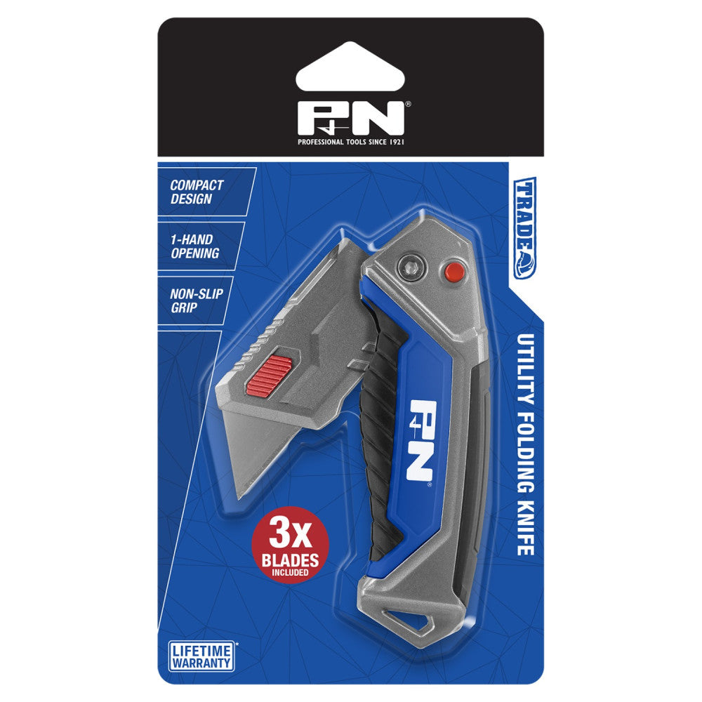 P&N Utility Folding Knife With 3x Blades