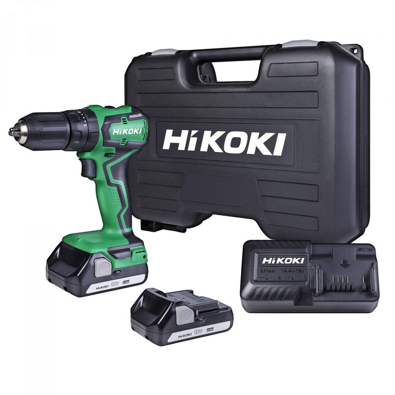 HiKoki 18V 13mm Impact Drill Kit- 1.5AH DV18DD(GCZ) (OLD DV18DJL(GCZ))