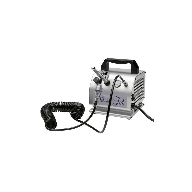 Iwata Air Brush Compressor Silver Jet + Filter