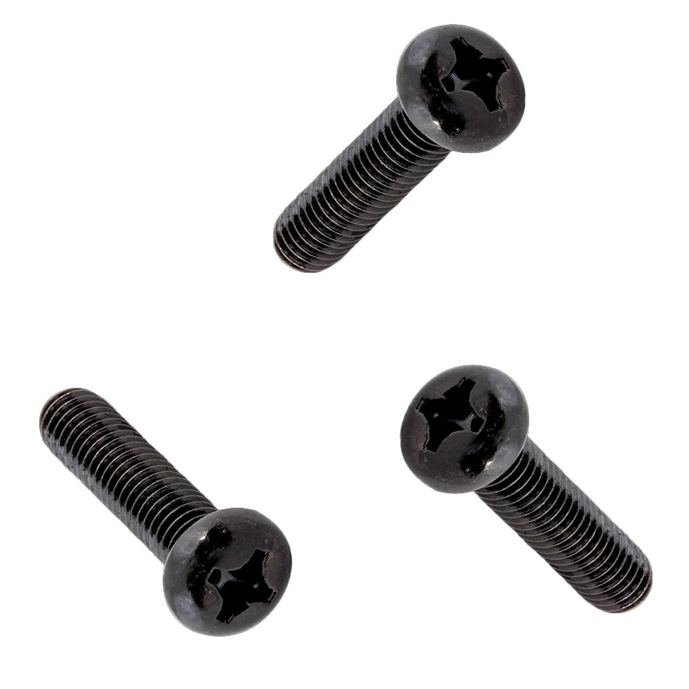 Champion M6 x 16mm Black Machine Screws 100 Pack