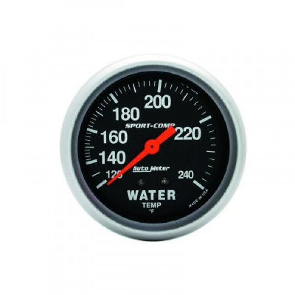 Autometer Sport-Comp Water Temp 120-240F 6Ft Tube