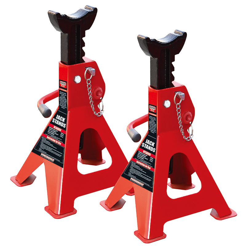 Powerbuilt 8.8Ton / 8000Kg Jack Stands (Dbl Safety)