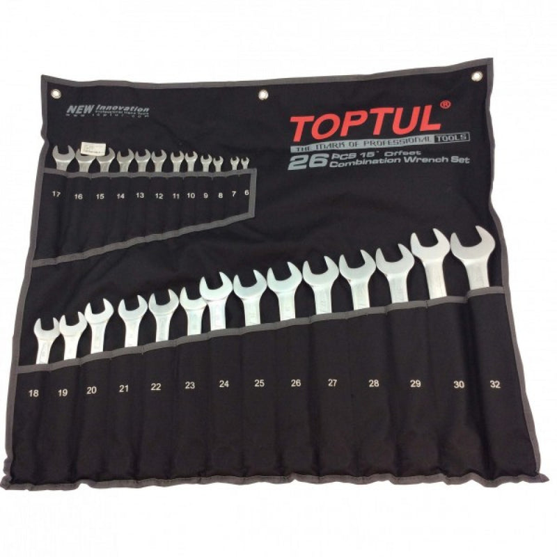 Toptul Metric Roe Wrench Set 6-32mm 26Pc