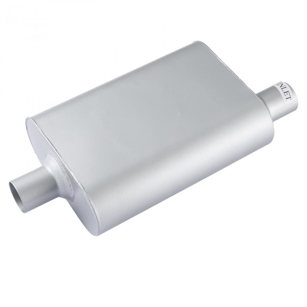 AFTERBURNER Universal Two Chamber 2.25inch Offset In-Offset Out Muffler#ABE42443