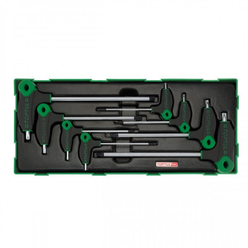 Toptul L Type Two Way Star & TP Hex Key Set 8 Pce