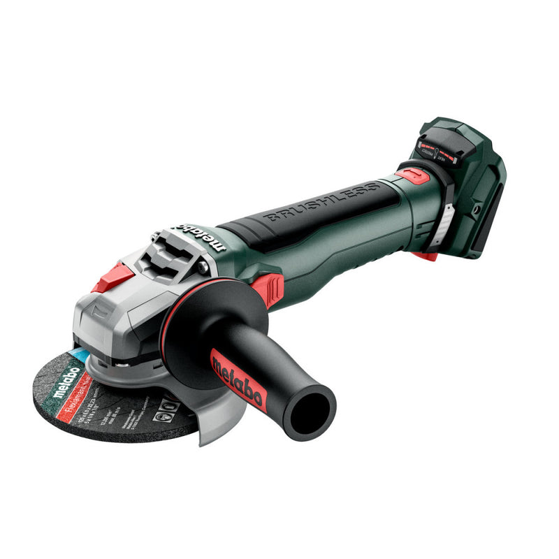 METABO 18 V BRUSHLESS 125mm ANGLE GRINDER WITH BRAKE & LOCK NUT - BARE TOOL