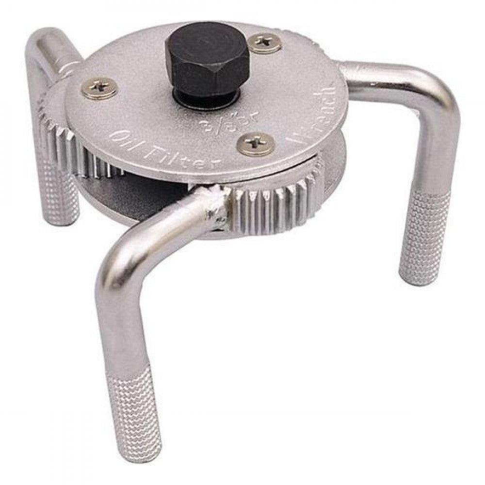 Oil Filter Wrench 3-Leg 65-120mm 3/8" Dr With Adaptor For 19mm / 3/4" Dr