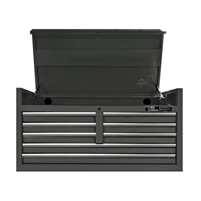 T&E Tools Top Chest 47", 8 Drawer, Black, Godfather Series