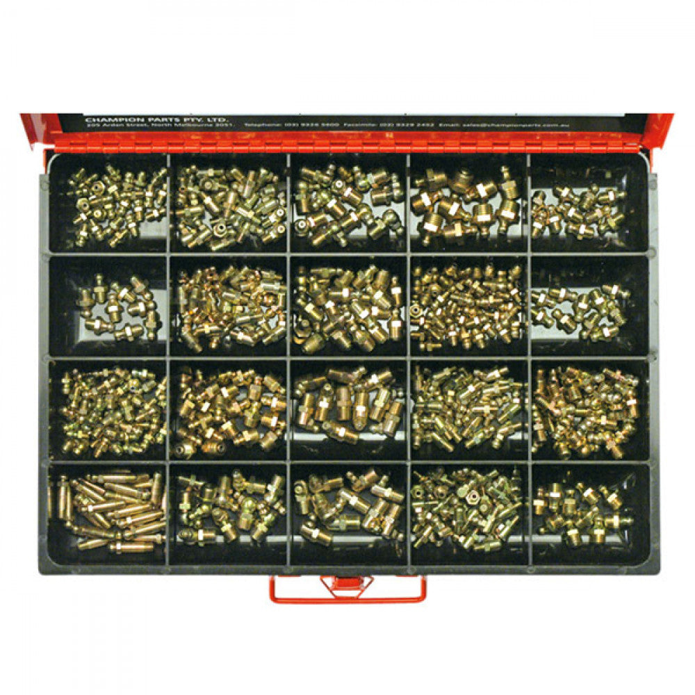 Champion Master Kit  415Pc Metric & Imp Grease Nip