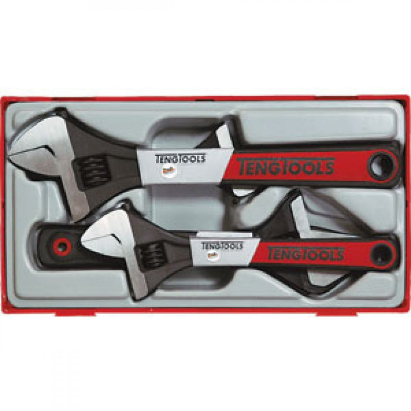 Teng 4Pc Adjustable Wrench Set - Tc-Tray