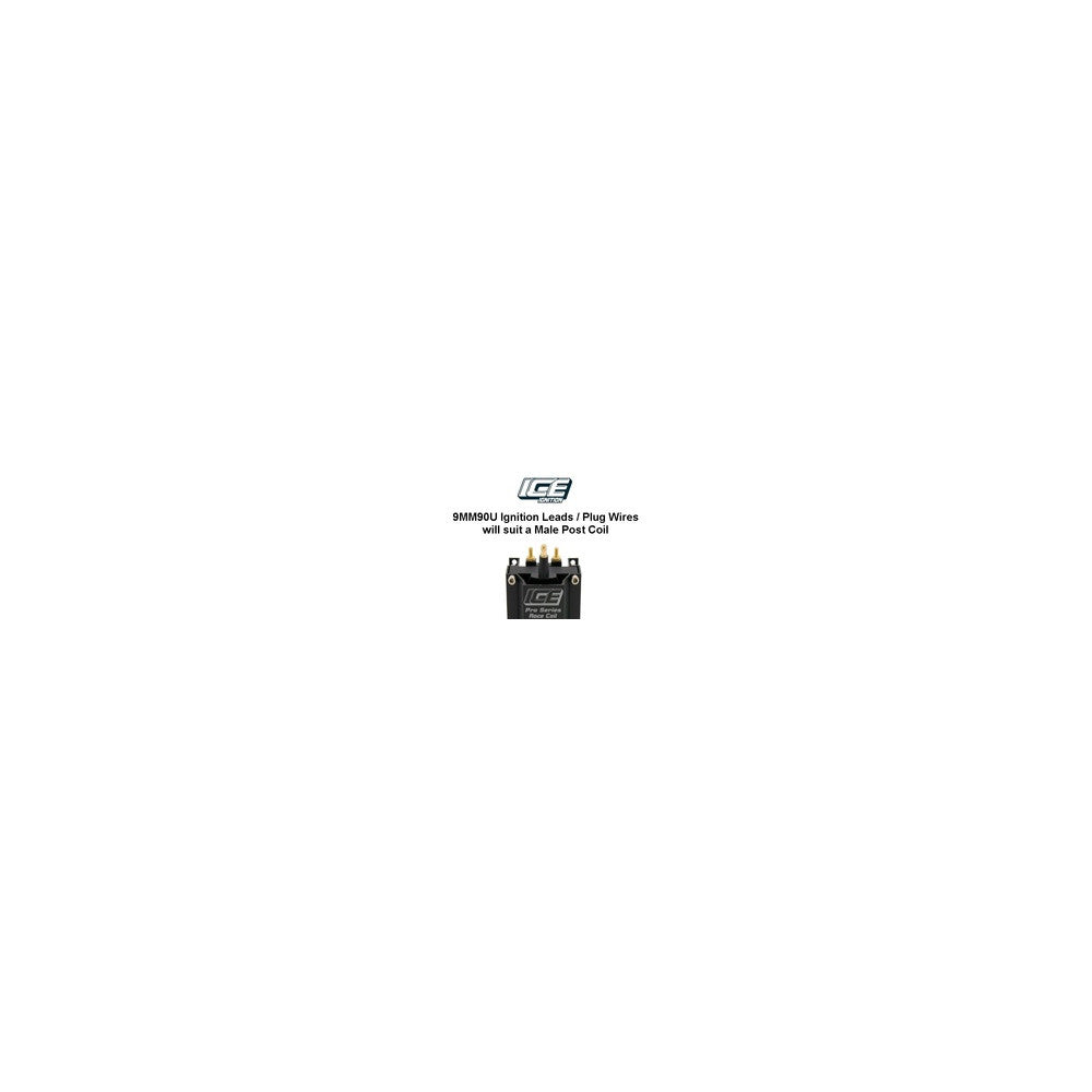 Ice Ignition Lead Set 9mm (Universal) - 90D - Black Set #803U/F