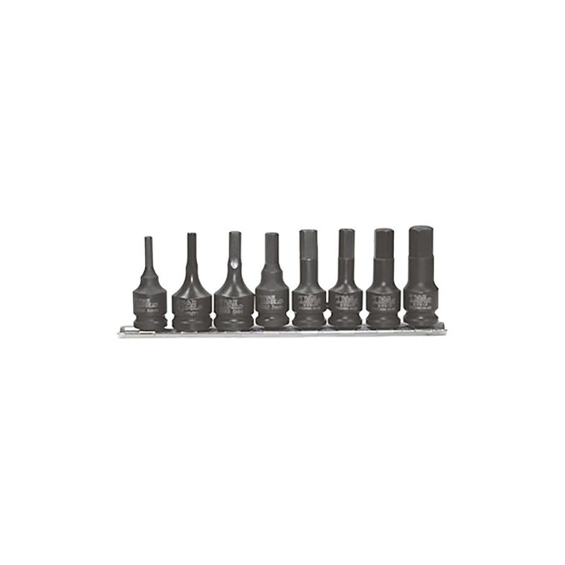 T&E Tools 3/8" Dr. 5/32"-1/2" Impact Inhex Socket Set