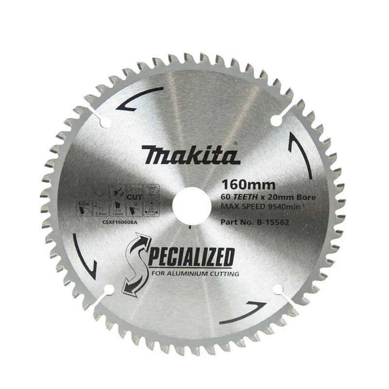 Makita Saw Blade TCT Aluminium 160x20mm 60T