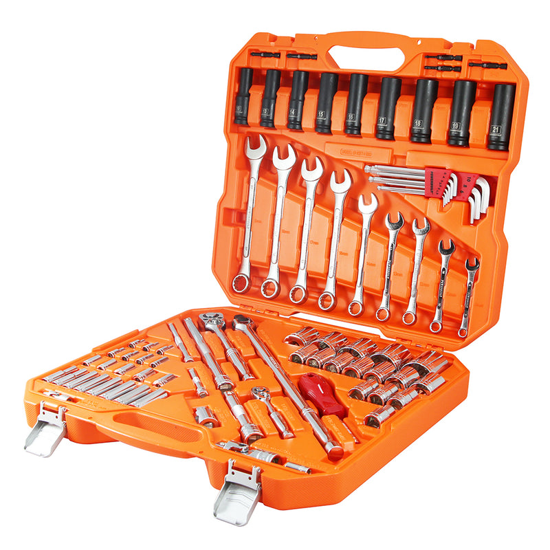 Powerbuilt 1/4Dr 1/2Dr 81Pc Metric Tradie Tool Set