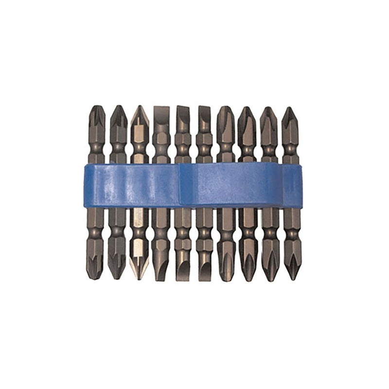 T&E Tools 10Pc Double Ended Assorted Power Bit Set