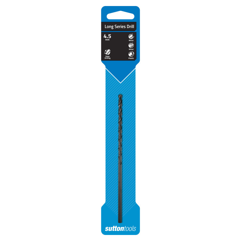 Sutton Tools Long Series Drill Bit 4.5mm HSS