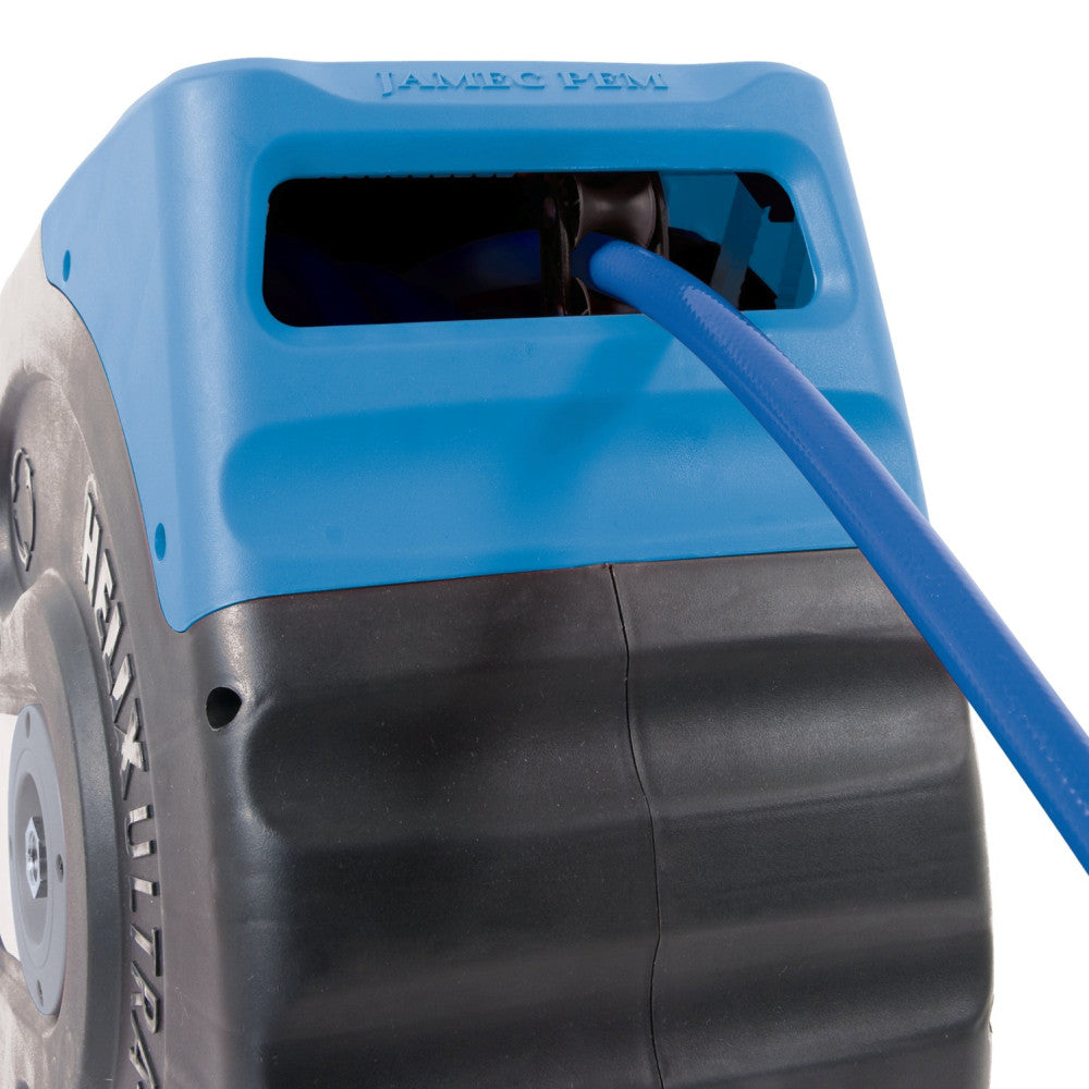 Jamec Air Hose Reel - Retractable - 8mm (5/16") - 32 Metres - PU Hose