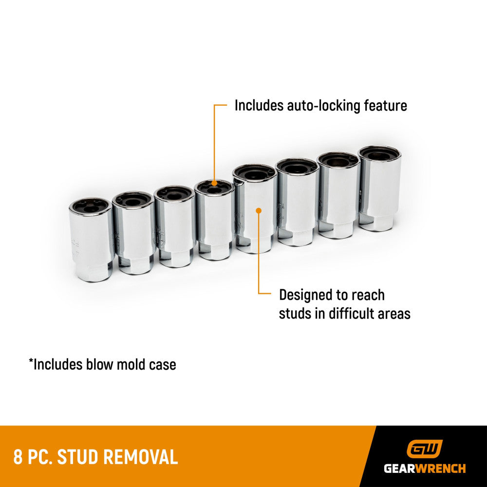 GEARWRENCH 8Pc SAE/Metric Stud Removal Set