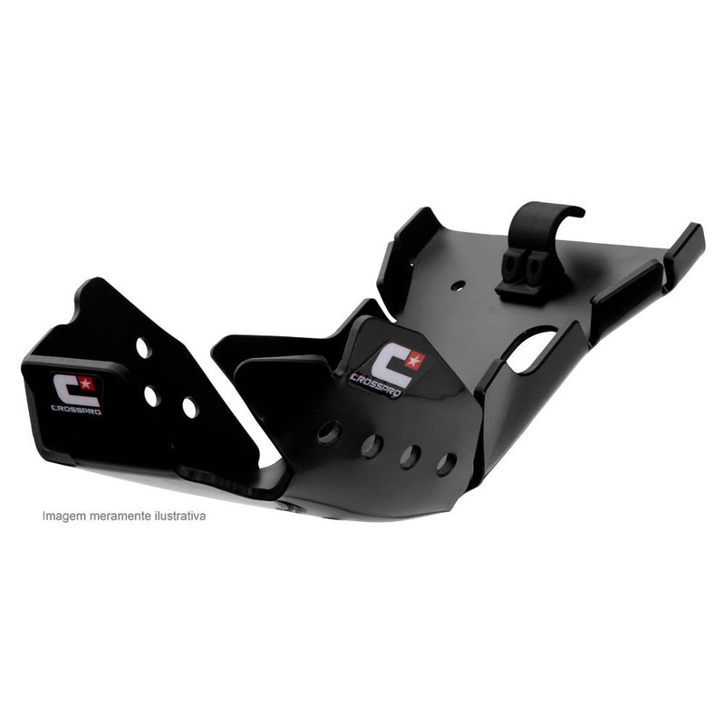 Skid Plate Crosspro Ec Dtc Enduro Plastic Kx450F 17-18 Black