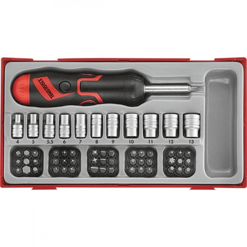 Teng 64Pc Md Rat S/Driver Bits & Skt Set-Tc-Tray™