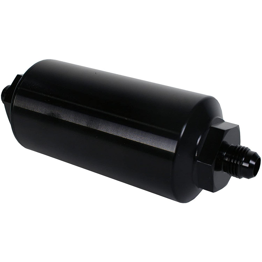Aeromotive Fuel Filter Billet 40 Microns AN-06 Inline Black Each#12348
