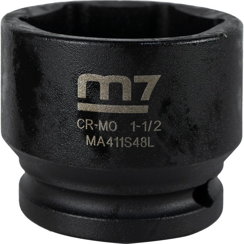 M7 Impact Socket 1/2in Dr. 1-1/2in