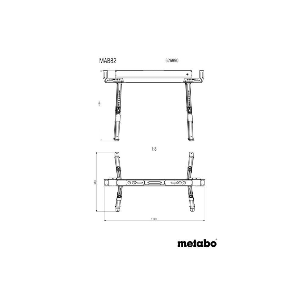 Metabo Mobile Tresle Foldable Set