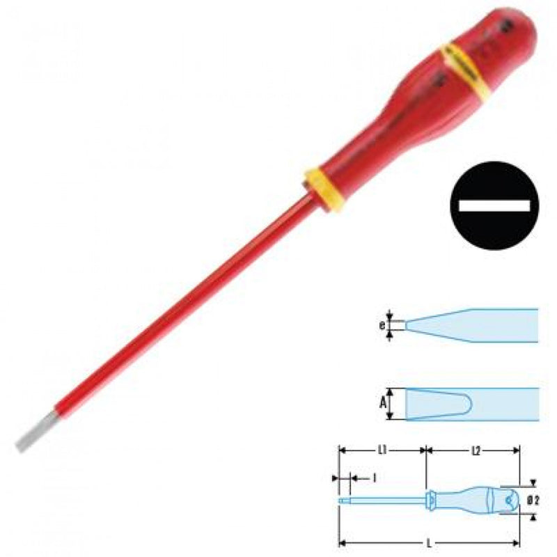 Screwdriver FL ELE A2.5 x 75VE Facom A2.5X75VE